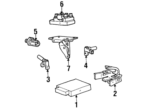 Ford XU7Z-12A650-AUA Module - Engine Control - EEC V