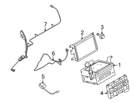 Ford CR3Z-10E893-G Aerial Assembly - GPS