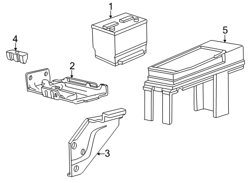 Ford 1C3Z-14300-DB Battery Cable Assembly