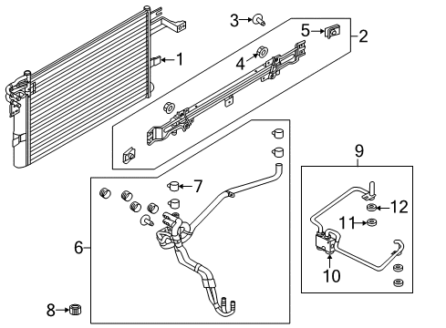 Ford FB5Z-7A095-J Oil Cooler Assembly