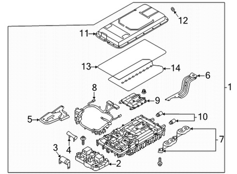 Ford PZ1Z-14301-A CABLE ASY