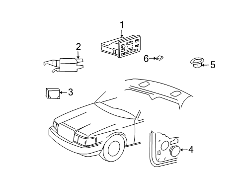 Ford 6W1Z-18808-AA Speaker Assembly