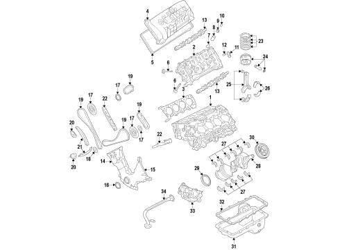 Ford 4G7Z-6148-AA Kit - Piston Ring