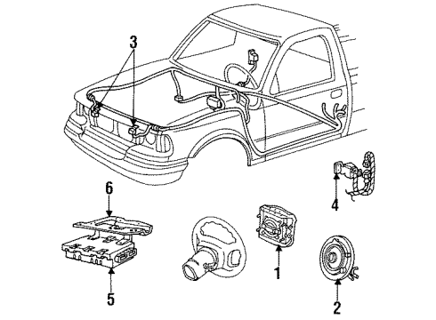 Ford F4TZ14B004D Sensor Assembly