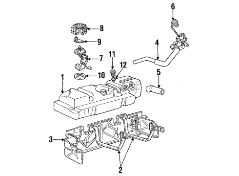 Ford E89Z9H307BA Sender & Pump Assembly