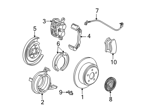 Ford 3L3Z-2A635-DA Cable Assy - Parking Brake