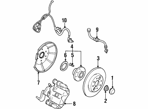 Ford F7CZ-2552-BA Rear Brake Assembly