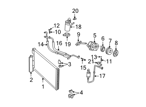 Ford F4ZZ-19D624-A Bracket - Compressor