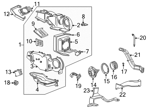 Ford YC3Z-19C733-AC Potentiometer Assembly