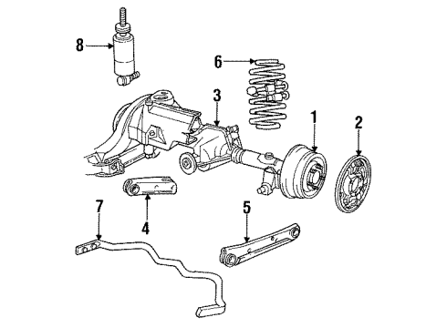 Ford FOAZ-18125-A Shock Absorber Assembly