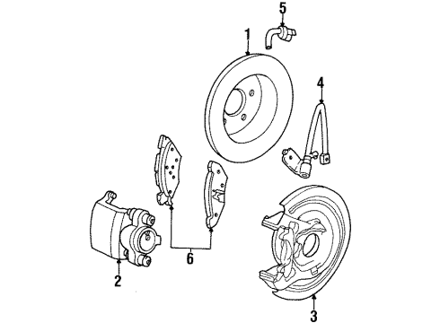 Ford 1W7Z-2A442-BA Rear Brake-Hydraulic Hose