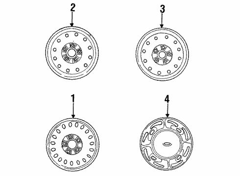 Ford F58Z-1130-B Wheel Cover