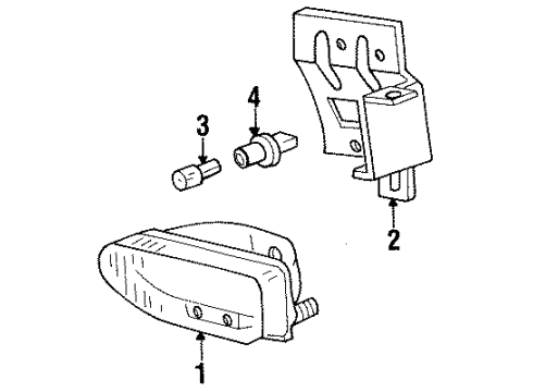 Ford F4ZZ15266C Bracket Fog Lamp