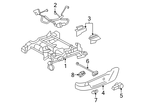 Ford 5R3Z-6361711-AA Track Assembly - Seat