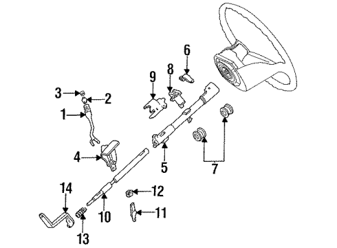 Ford F2TZ-7210-A Shaft - Gear Change