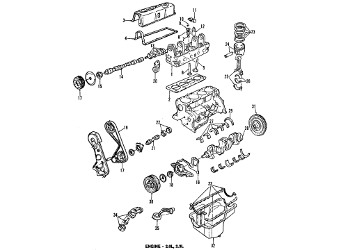 Ford XW7Z-6D309-BDA Bearing - Crankshaft Main