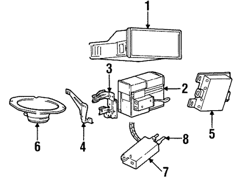 Ford YW3Z-18806-BA Receiver Assembly - Radio