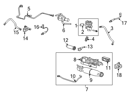 Ford 1L3Z-9D477-DA Tube - EGR Valve To