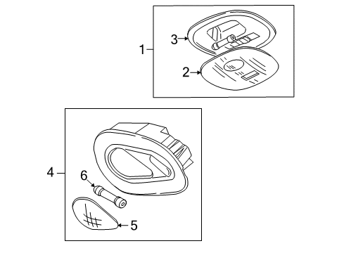 Ford 7L7Z-13A701-AF Lamp Assembly - Interior