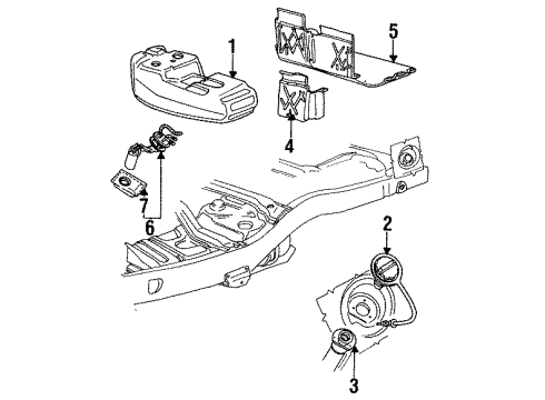 Ford F1TZ9054B Strap Assembly Fuel Tank