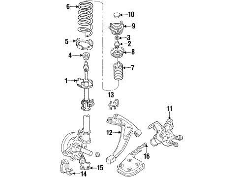 Ford XF5Z-18124-CA Kit - Shock Absorber