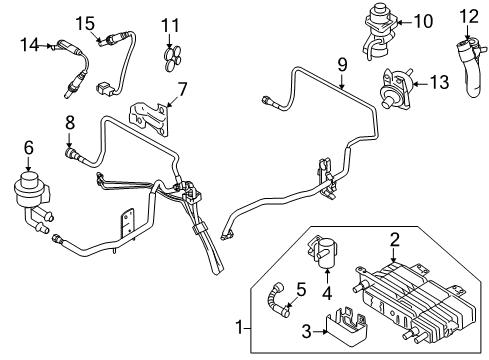 Ford 6E5Z-9A486-BA Pump Assembly - Exhaust Air Supply