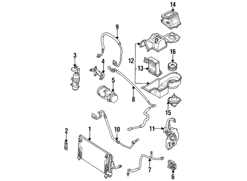 Ford F5CZ19C836BA Accumulator Assembly Air Conditioning