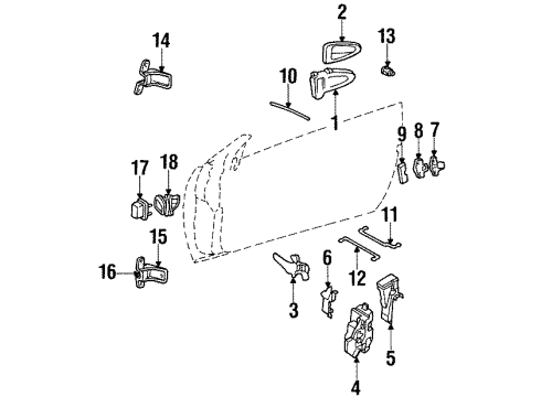 Ford XS4Z-5422008-AA Striker Assembly