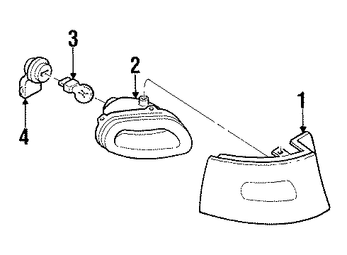 Ford F7CZ-15501-AG Lamp Assembly