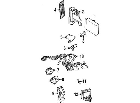 Ford XW7Z-12A650-LA Module - Engine Control - EEC V