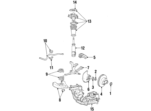 Ford F1VY-2V121-ARM Brake Caliper Assembly-Less Pads