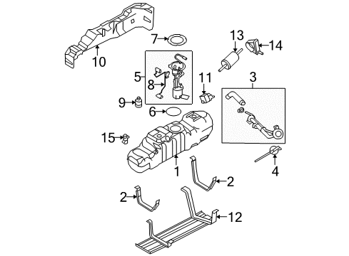 Ford 5C3Z-9F792-H Fuel Supply Manifold Assembly