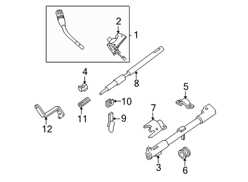 Ford LC2Z-7E395-E CABLE ASY - SELECTOR LEVER CON