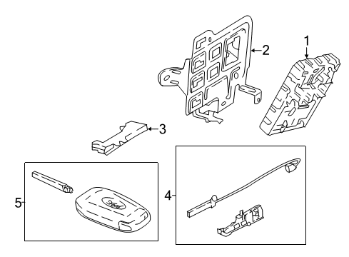 Ford JU5Z-15604-CU Alarm/Keyless Lock System Kit