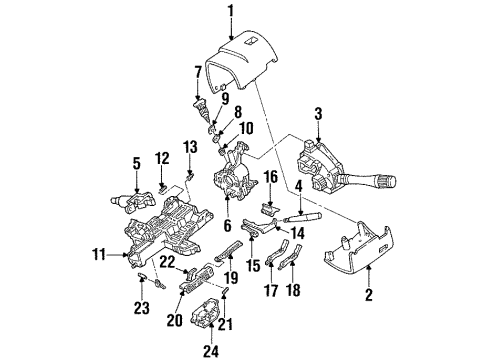 Ford XF1Z-5443200-AA Tailgate Latch Assembly