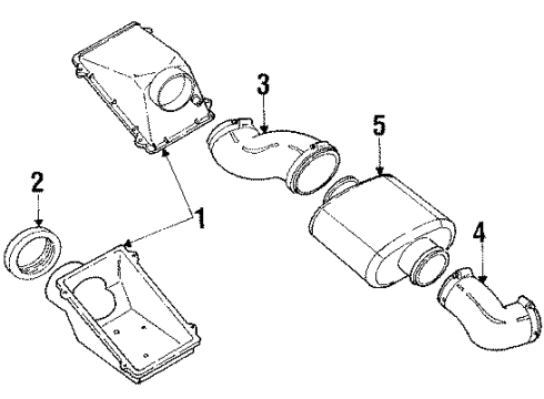 Ford E69Z9F763B RESONATOR LESS TUBES