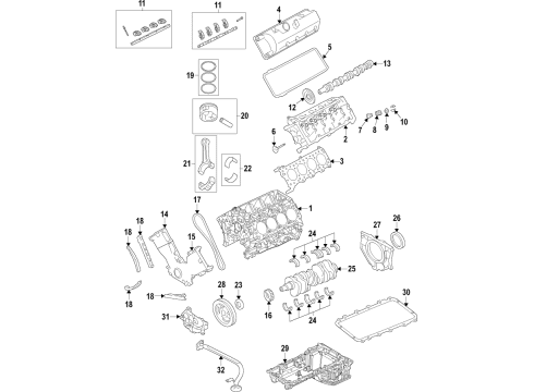 Ford LC3Z-6049-P CYLINDER HEAD ASY