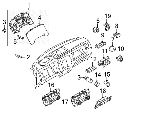 Ford EL3Z-10849-JA Instrument Cluster