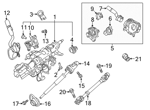 Ford LC3Z-7E395-F CABLE ASY - SELECTOR LEVER CON