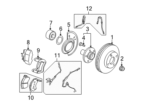 Ford 5L8Z-2221-AB Wheel Brake Cylinder Repair Kit