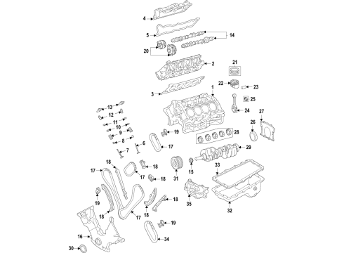 Ford JR3Z-6333-K BEARING - CRANKSHAFT MAIN