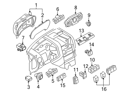 Ford 8L9Z-10849-B Instrument Cluster