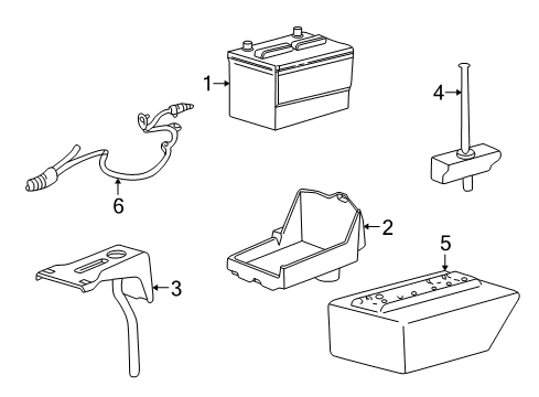 Ford 7R3Z-14300-AA Battery Cable Assembly