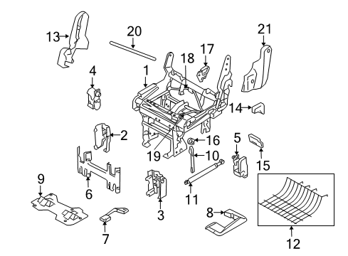 Ford 2L1Z-78617D68-AAA Cover - Seat Adjuster