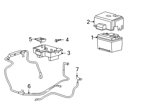 Ford 5S4Z-14300-DA Cable Assembly