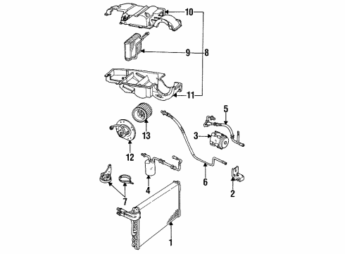 Ford F4SZ19N586A Bracket Compressor