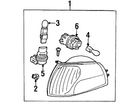 Ford XF5Z-13201-AB Lamp Assembly - Parking