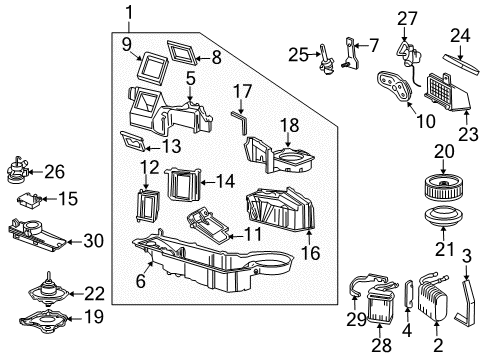 Ford F8TZ-19860-BA Core - Air Conditioning Evaporator