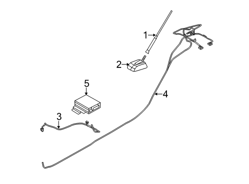 Ford BE8Z-18812-B Cable Assembly - Extension