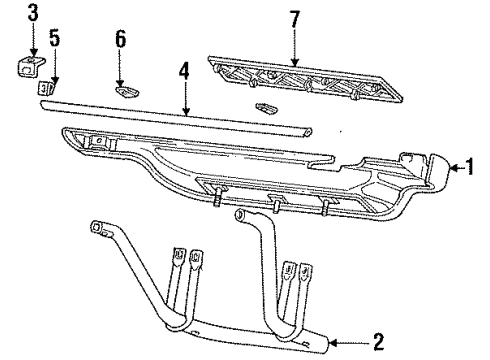 Ford F2TZ16A470B STEP ASM RH RUNNING BD